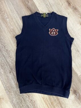 Auburn Tigers Vintage Navy V-Neck Sweater Vest
